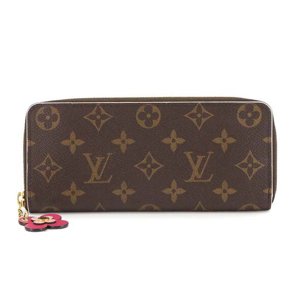 Louis Vuitton Monogram Portefeuille Clemence Round Long Wallet M64201 with Fl...